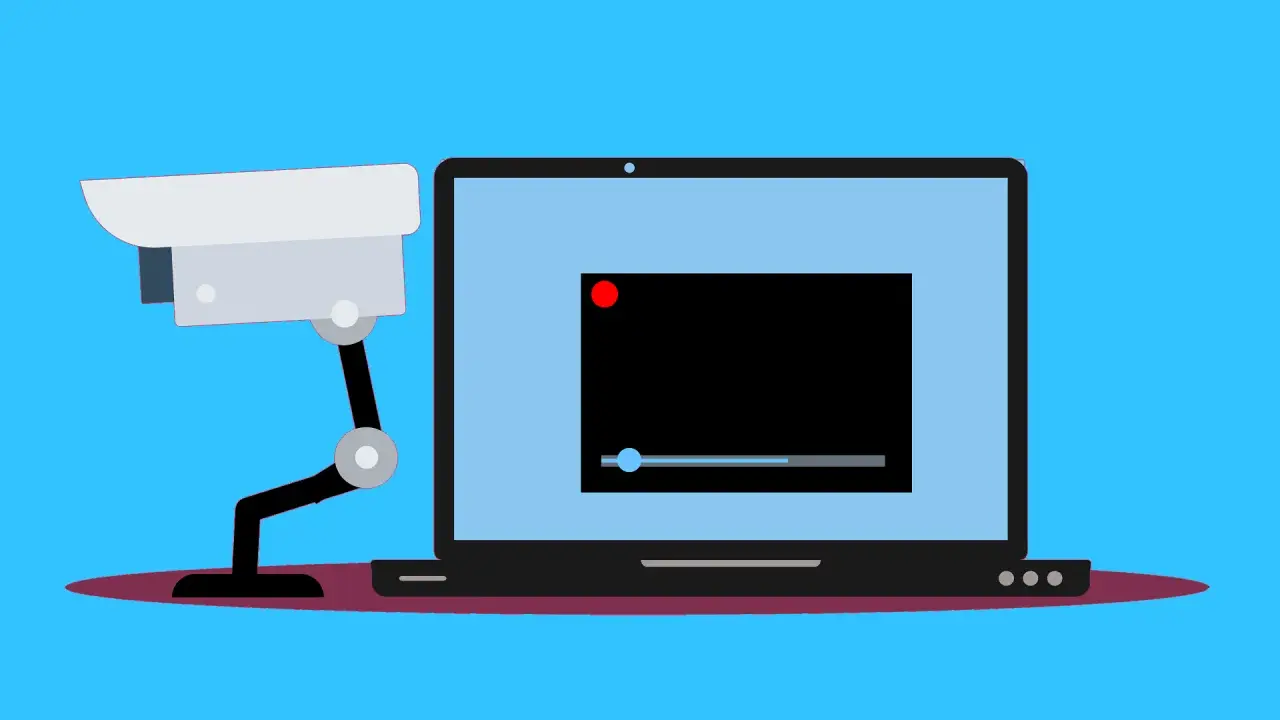 Kamera monitorująca przesyła obraz przez rtsp protocol do laptopa, gdzie jest odtwarzany.