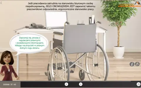 Ergonomiczne stanowisko pracy dla osoby niepełnosprawnej to obowiązek pracodawcy. Dowiedz się więcej o przepisach.