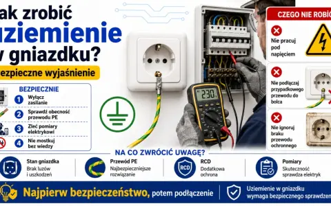 Jak sprawdzić uziemienie w gniazdku miernikiem? Instrukcja bezpiecznego wyjaśnienia, pomiarów i czego nie robić.