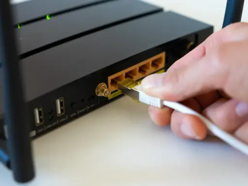 Podłączanie kabla LAN do routera to pierwszy krok, by dowiedzieć się, jak skonfigurować router.