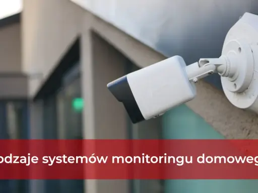 Kamera monitoringu na ścianie budynku. To przykład, co to jest monitoring, który zapewnia bezpieczeństwo.