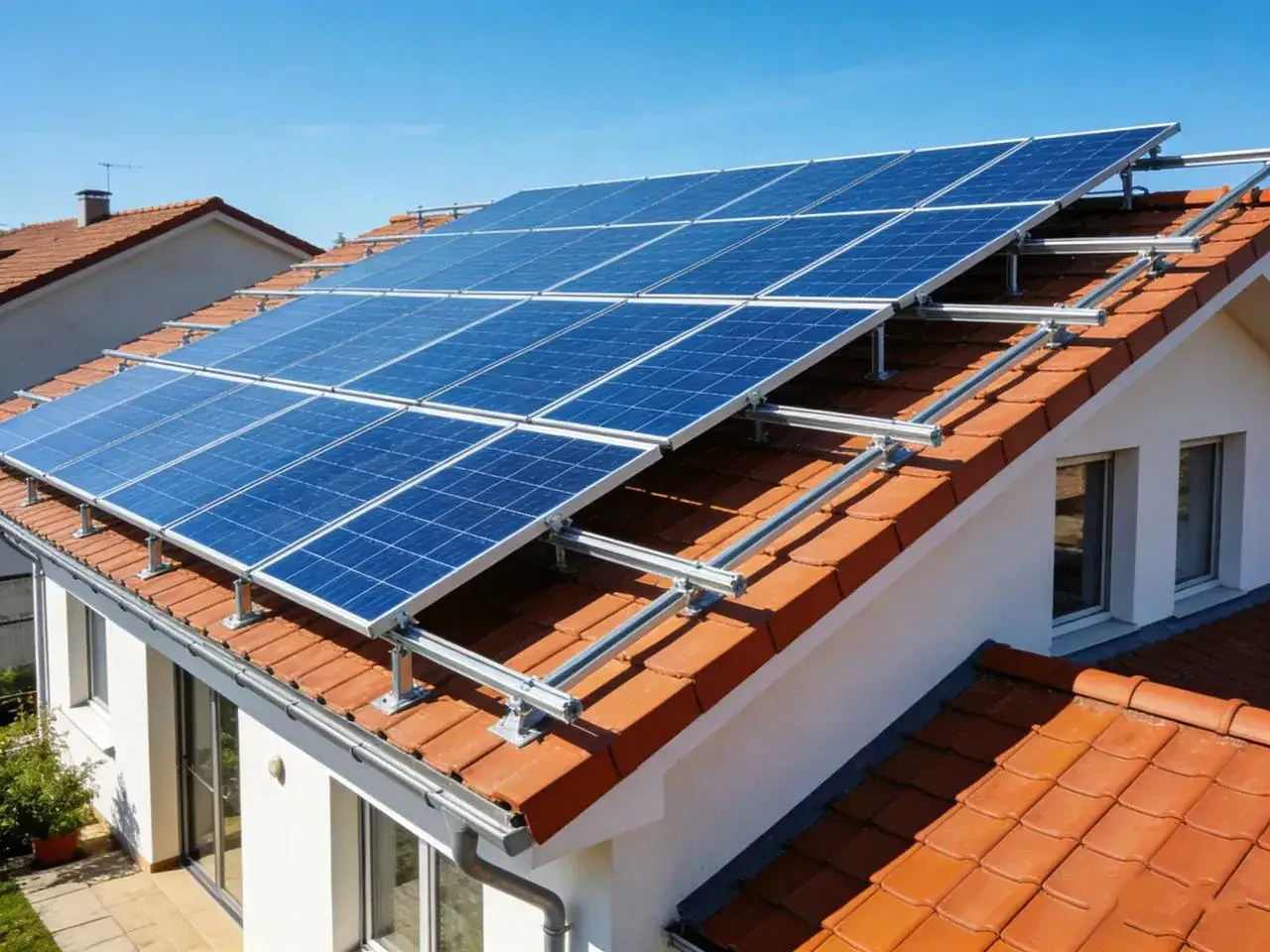 Panele fotowoltaiczne na dachu domu. Instalacja fotowoltaika do 150 kw bez pozwolenia na budowę to ekologiczne rozwiązanie.